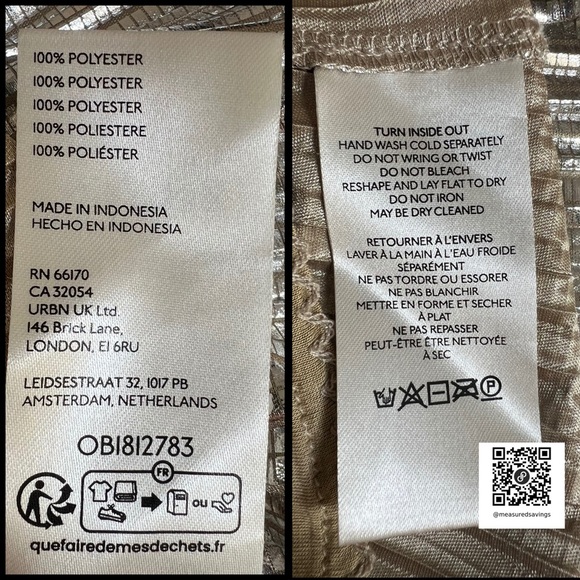 Anthropologie (Size 14 - EUC) Gigi Silver Metallic Pleated Midi Skirt - Picture 8 of 12